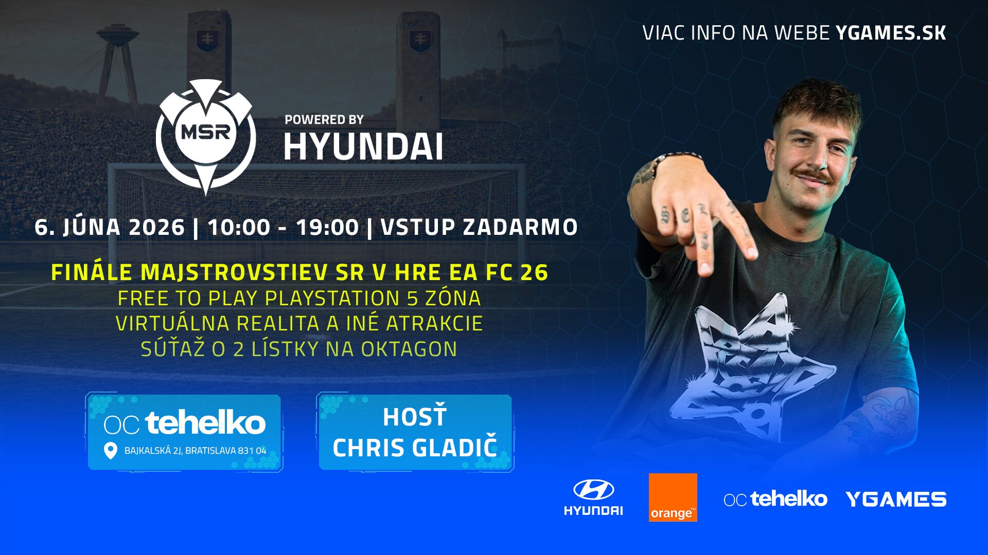 Finále Hyundai Majstrovstiev SR v EA FC 26 v oc tehelko Bratislava-1